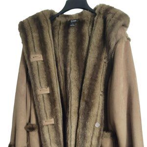 Dennis Basso Faux Fur Reversible Coat